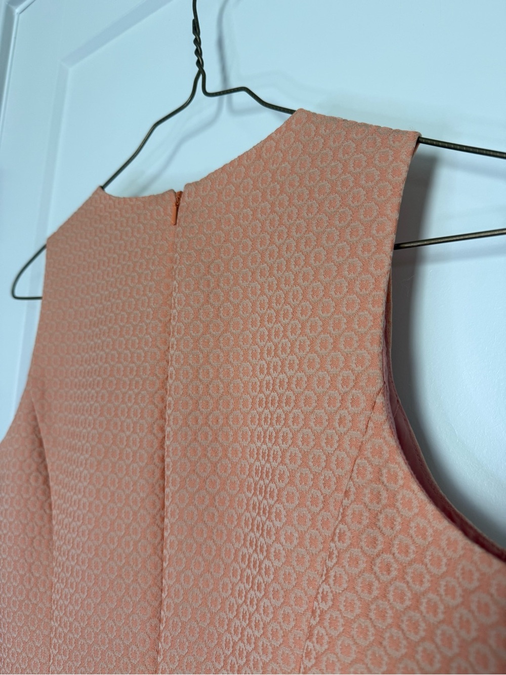 Brooks Brothers Coastal Peach Sleeveless Sheath Dress - Picture 3 of 9